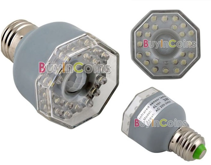 LED Lampe (E27 Fassung) mit InfrarotSensor für 4,03€ › China Gadgets -> Led Lampe Infrarot LED Lampe (E27 Fassung) mit InfrarotSensor für 4,03€ › China Gadgets -> Led Lampe Infrarot