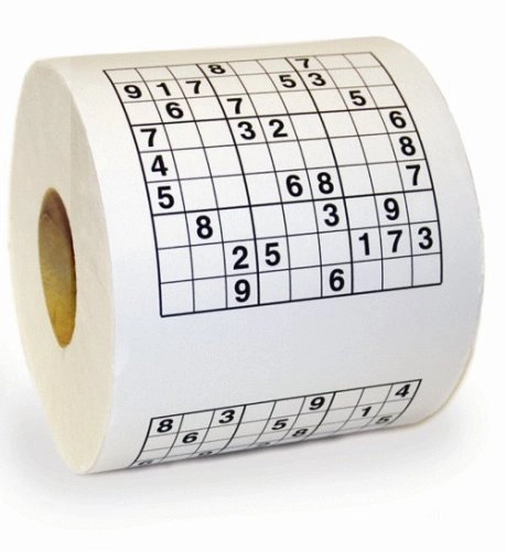 Sudoku Toilettenpapier Rolle