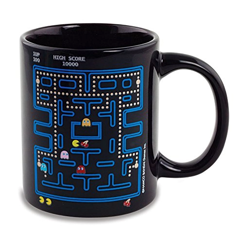 schwarze Tasse mit Gamingmotiv