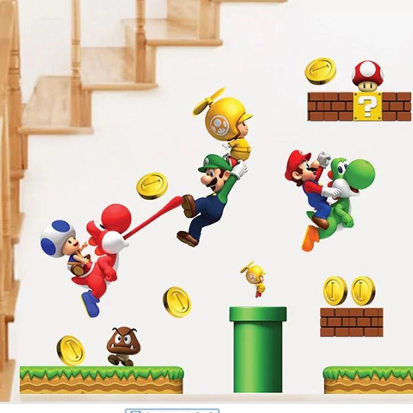 Super Mario Wandsticker