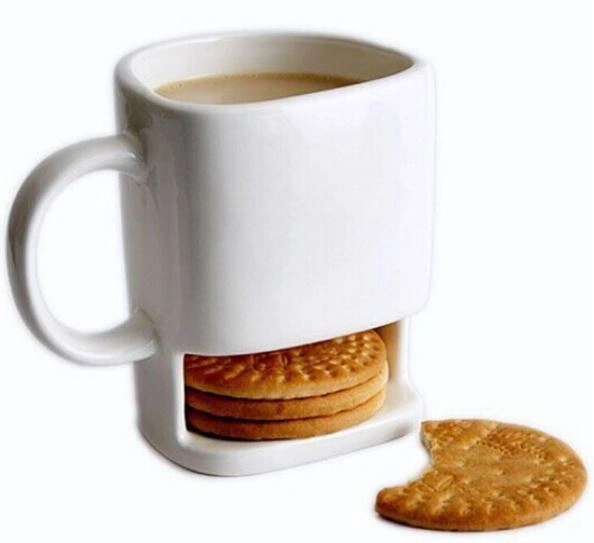 Kaffeetasse mit Keksablage