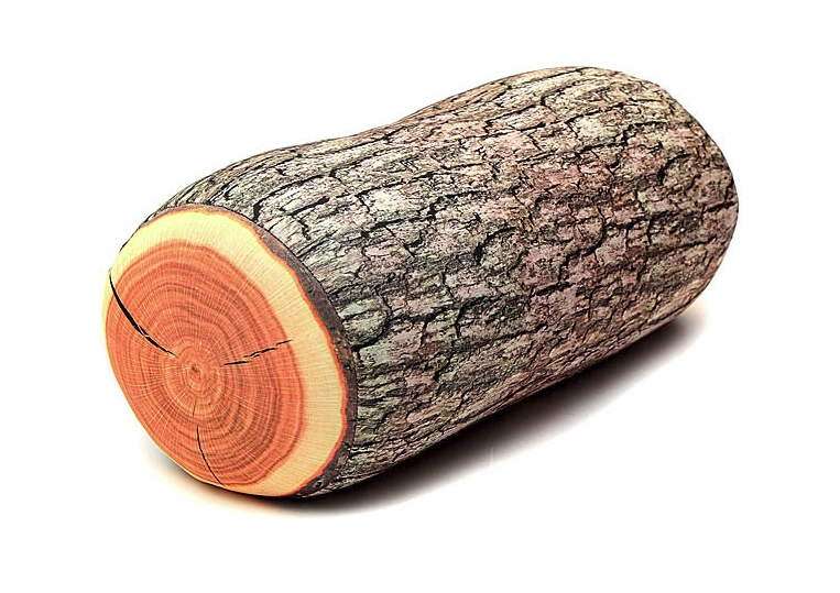 Holzklotz Holz Kissen