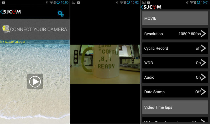 SJCAM 500X Android Screenshots
