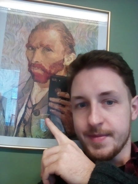 Cubot Note S Selfie mit Van Gogh 