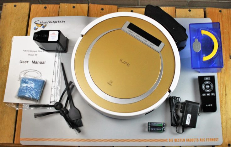 ILIFE X5 Staubsaug-Roboter mit Zubehör