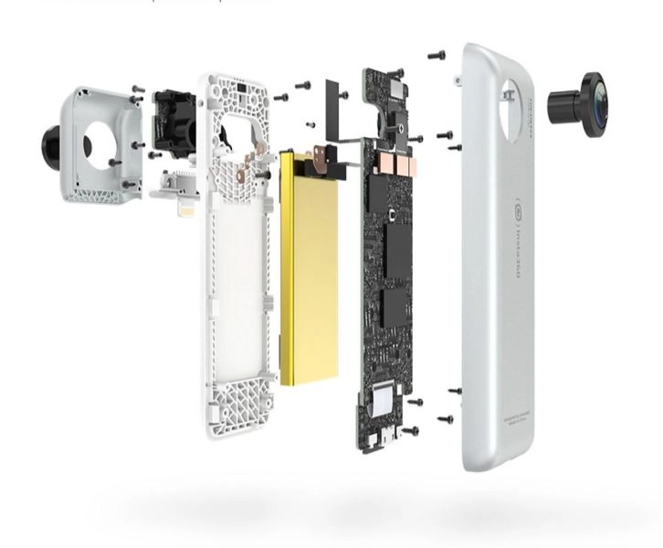 Insta360 Nano Kamera Aufbau