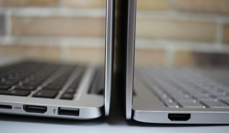 Links: MacBook | Rechts: Xiaomi Air