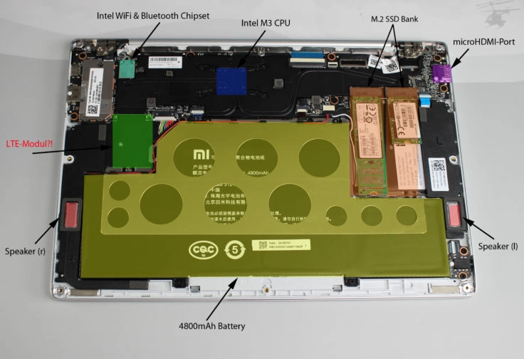 Hardware des Mi Airs im Detail