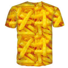 T-Shirt im Pommes-Design