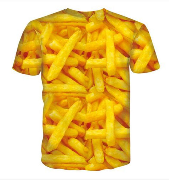 T-Shirt im Pommes-Design