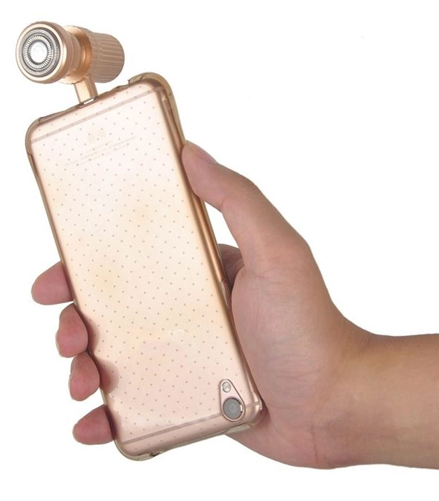 elektrischer Rasierer fürs Smartphone