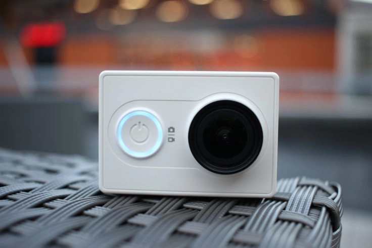 Unser Testmodell der Xiaomi Yi Actioncam in weiß