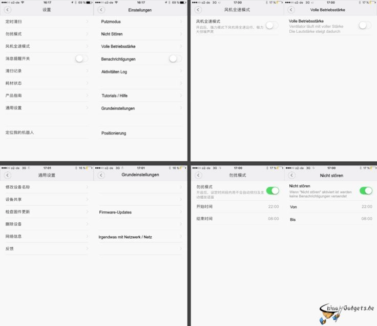 Xiaomi Staubsaugerroboter Mi Home App Übersetzung