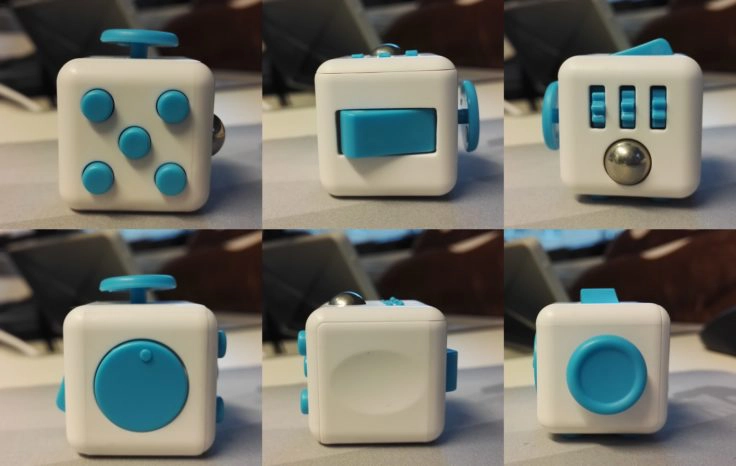 Fidget Cube verschiedene Seiten