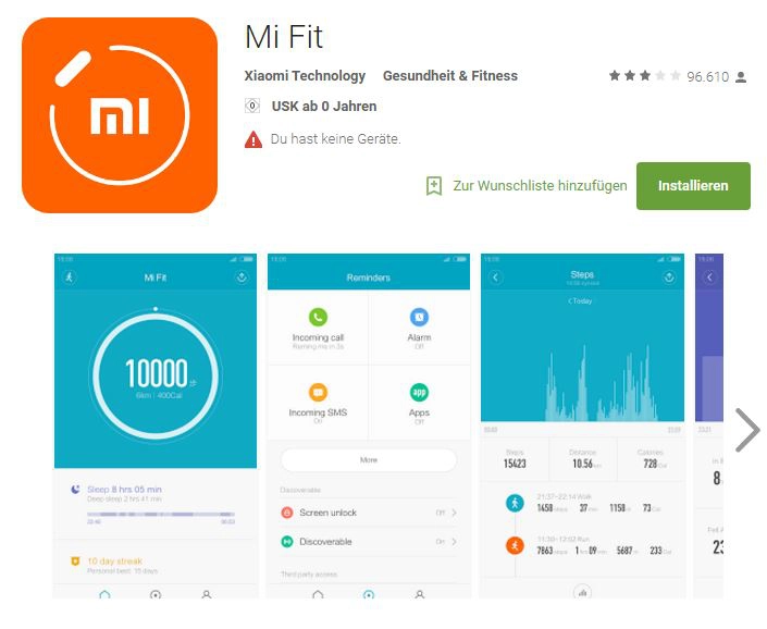 Xiaomi mi fit 2