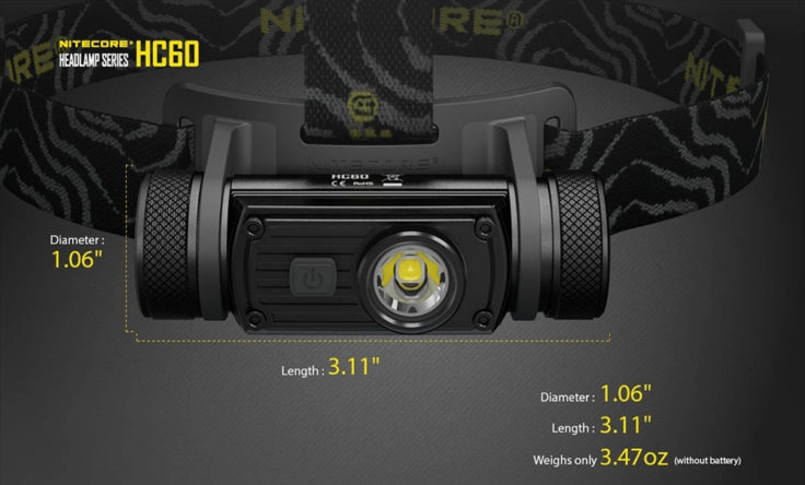 Nitecore HC60 Gehäuse