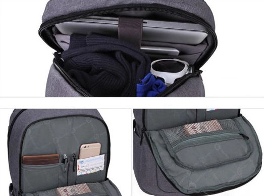 Verschiedene Fächer vom Tigernu Rucksack