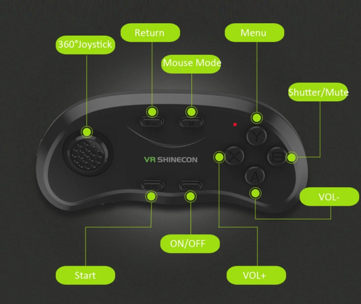 Vr Shinecon Bluetooth Gamepad