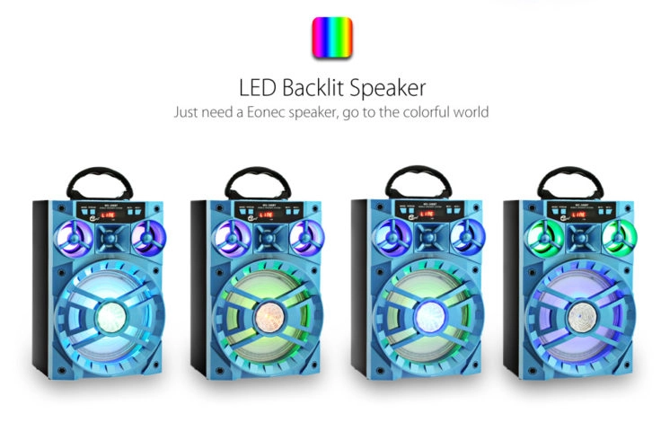 Eonic MS-188BT Bluetooth Lautsprecher LEDs