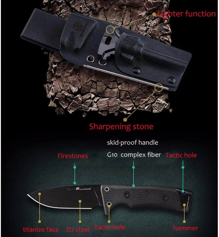HX Outdoors Survival Messer Funktionen