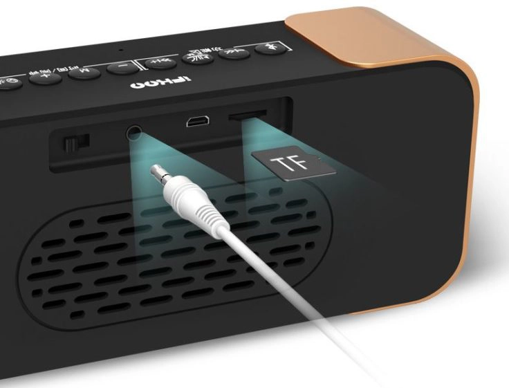 Ifkoo Q8 Bluetooth Lautsprecher Rückseite