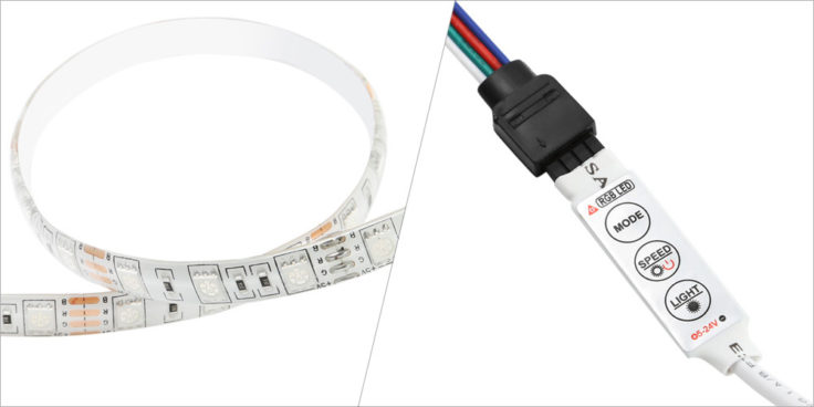 1 Meter LED-Strips Schalter