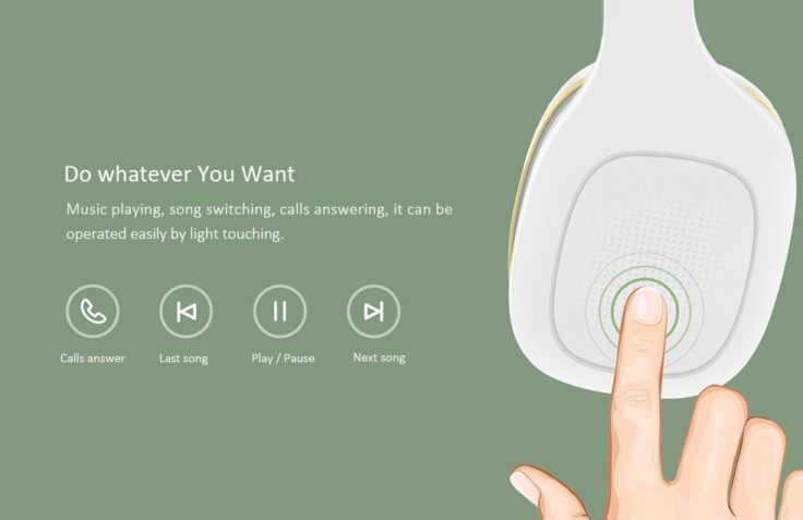 Touch-Bedienung der Xiaomi Kopfhörer