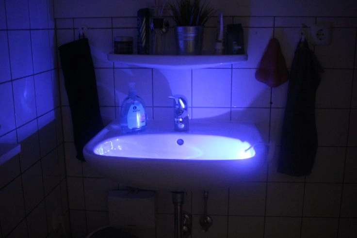 Toilettenlicht Waschbecken