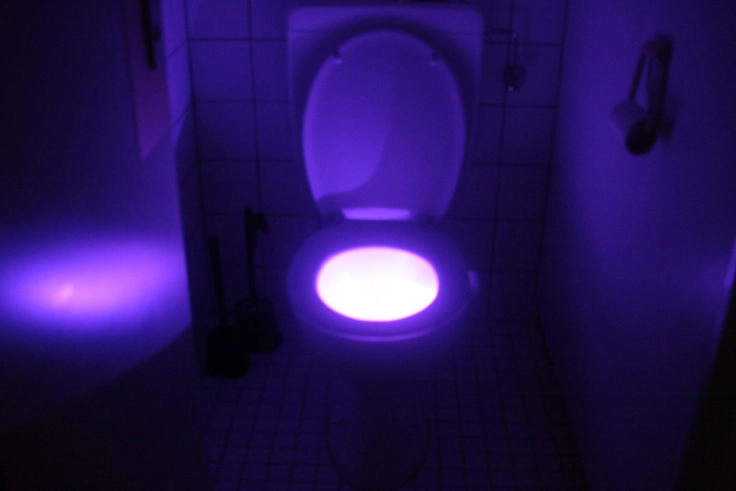 Toilettenlicht blau