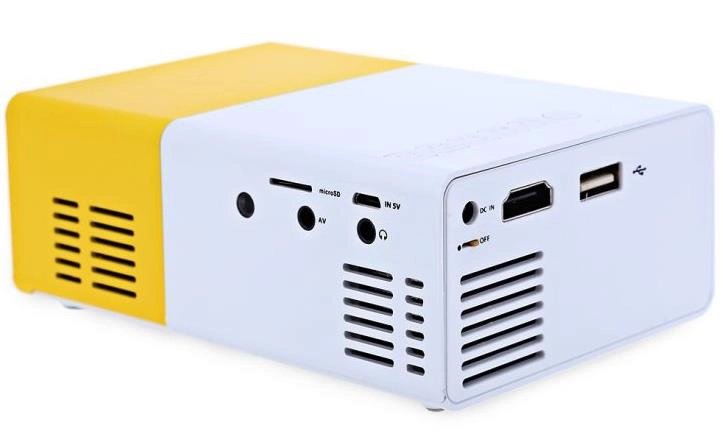 YG 300 portabler LCD-Beamer Anschlüsse