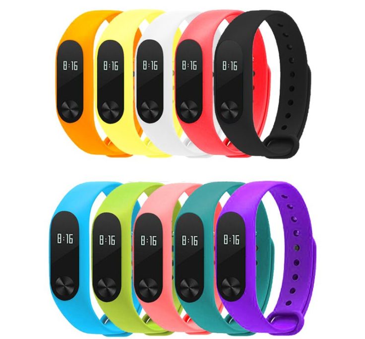 Armband Ersatz für Xiaomi Mi Band 2 Fitness  Tracker verschiedene Farben Größe 
