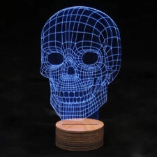 USB LED 3D Totenkopf