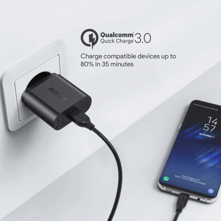 AUKEY USB-Ladegerät Quick Charge Steckdose