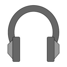 Zeichnung eines Kopfhörers