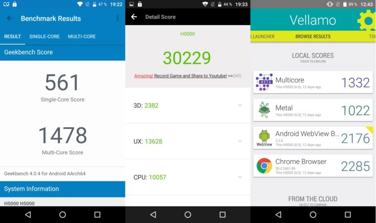 UHANS H5000 Screenshots Benchmark