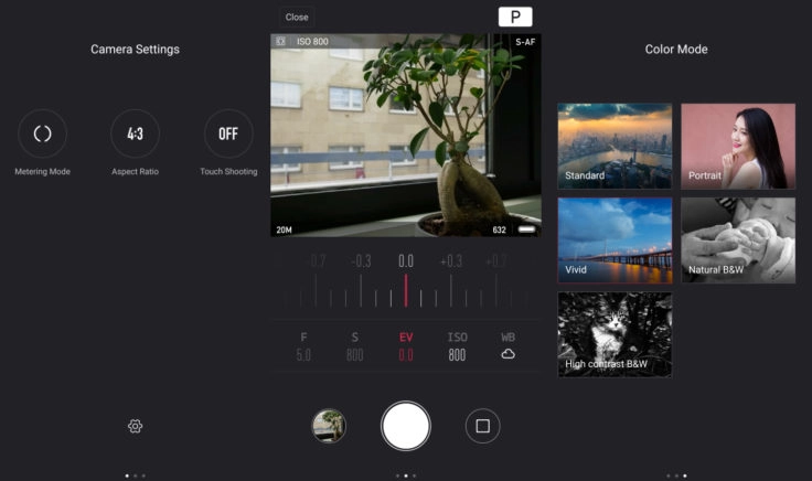 YI M1 App Übersicht YI-M1 App Übersicht