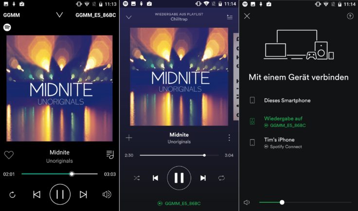 GGMM E5 Spotify Streaming Android