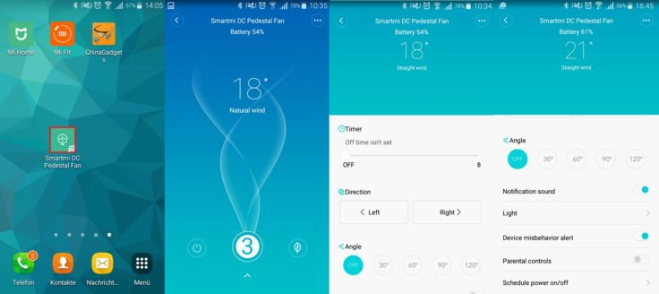 Xiaomi Smart Ventilator Mi Home App