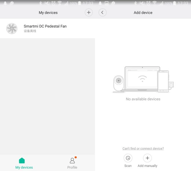 Xiaomi Ventilator App Mi Smart Home