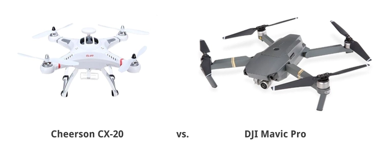 Cheerson CX-20 vs DJI Mavic Pro