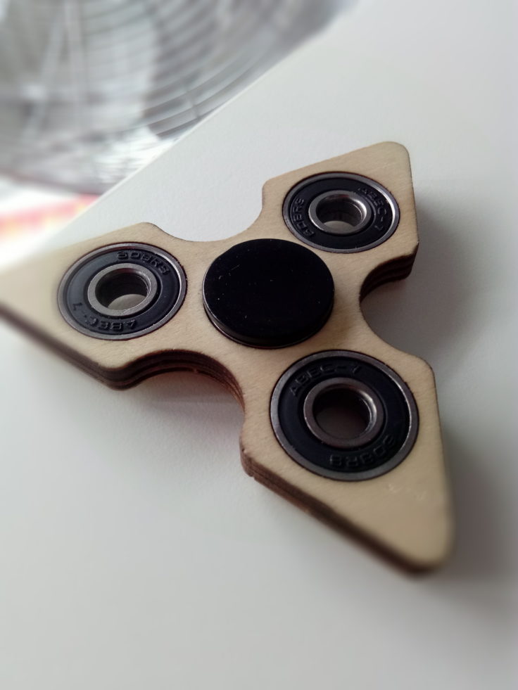 Fidget Spinner von P8 Mini mit Blur Effekt fotografiert