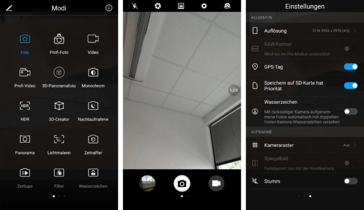 Honor 9 Kamera App