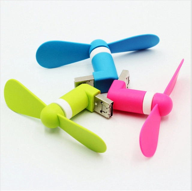 Smartphone Ventilatoren Grün Blau Pink Drei Smartphone Ventilatoren in verschiedenen Farben