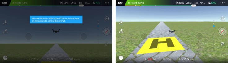 DJI Spark DJI GO 4 App Flugsimulator