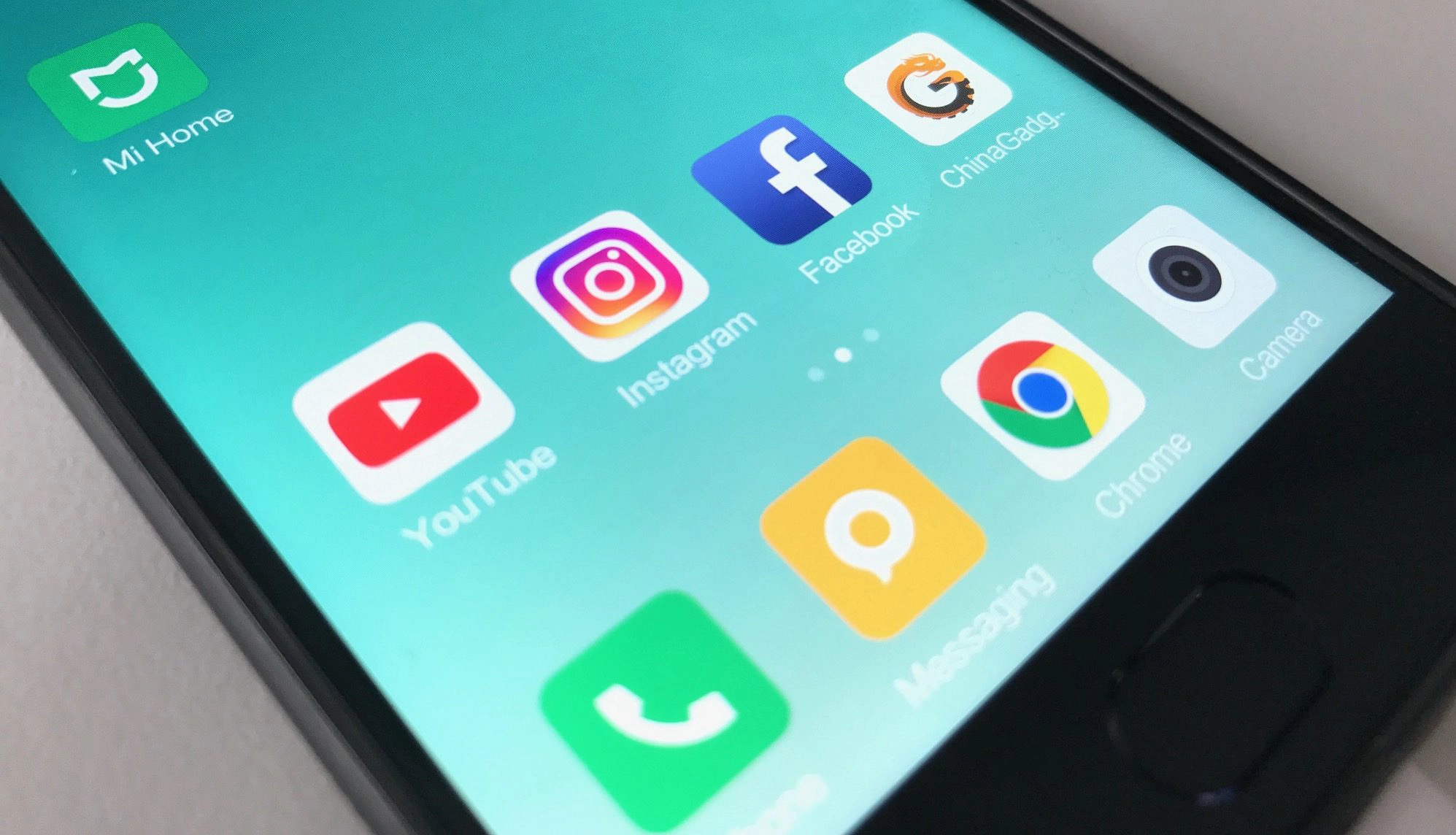 Bild von Handy mit Instagram App