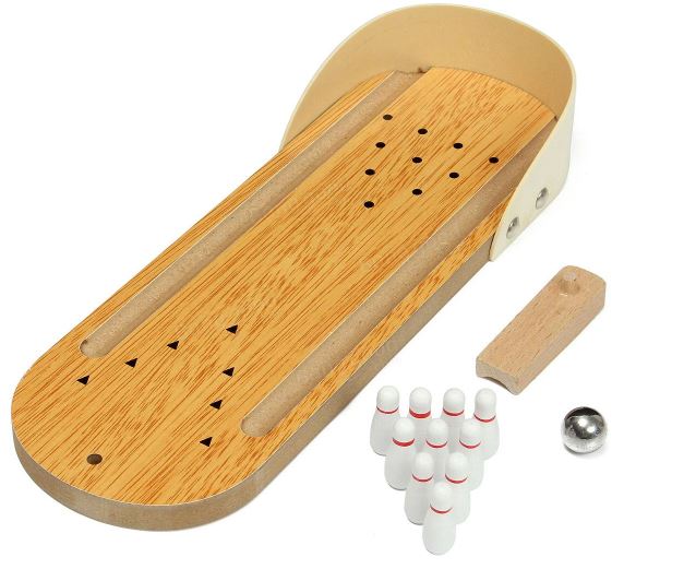 Mini-Bowlingbahn Holz 