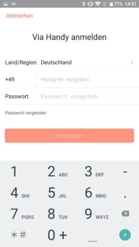 Haier XShuai Saugroboter App Handy Anmeldung