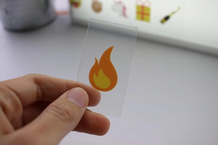 Lichtbox Kärtchen Feuer Emoji