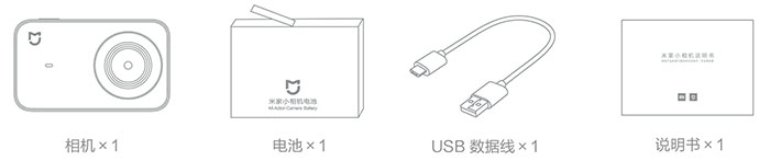 Xiaomi Mijia Compact Camera Lieferumfang