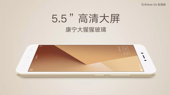 Xiaomi Redmi Note 5A Größe